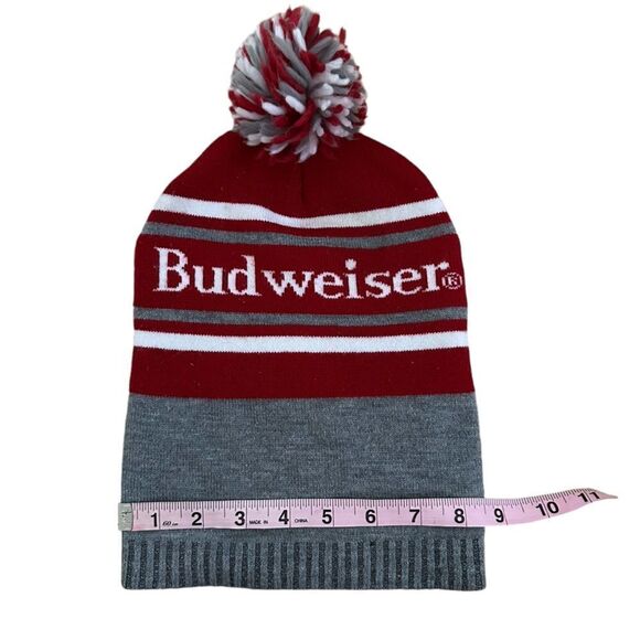 Budweiser ~ Red and Grey beanie ~ One size - Picture 5 of 8